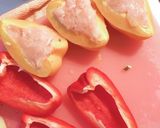 カラフルパプリカの鶏胸肉詰めonチーズ★作り方3写真