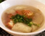 松山あげとトマトの味噌スープ！カフェ風仕立て♪作り方4写真