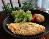 卵×明太子のチーズオムレツ作り方6写真