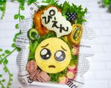 薄焼きたまごで ぴえん キャラ弁作り方23写真