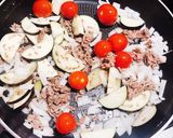 ナスとひき肉のトマトパスタ作り方1写真
