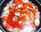 ナスとひき肉のトマトパスタ作り方2写真