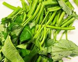 ごはんが進む♪シーフード空芯菜の味噌炒め作り方1写真