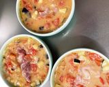 トマトクリームシチュー豚こまのせドーム蒸作り方13写真