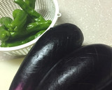 茄子とシシトウの揚げない揚げ煮浸し作り方1写真
