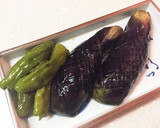 茄子とシシトウの揚げない揚げ煮浸し作り方4写真