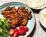 鶏もも肉と餃子の皮で北京ダック作り方8写真