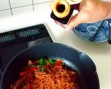 辛ラーメンで作るナポリタン作り方7写真