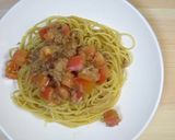 ポン酢で簡単トマトとツナの冷製パスタ作り方6写真