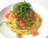 ポン酢で簡単トマトとツナの冷製パスタ作り方7写真