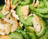 鶏むね肉と玉子のゴーヤーチャンプルー作り方2写真