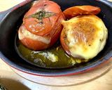 焼きトマト　ミートソースグラタン風作り方3写真