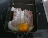 お弁当にベーコンエッグ作り方2写真