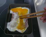お弁当にベーコンエッグ作り方3写真
