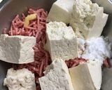 ひき肉と豆腐でつくね風ハンバーグ作り方2写真