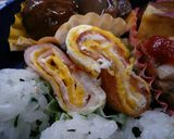 お弁当にベーコンエッグ作り方6写真