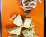 簡単◎キャベツとたらこバター醤油パスタ作り方1写真