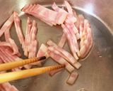夏にサッと作れる万願寺とベーコンの炒め煮作り方3写真