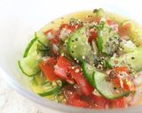 キュウリトマトたれ〜中華風〜作り方4写真