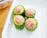 苦味まろやか☆ゴーヤの肉詰め作り方7写真