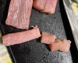 鮪とバジルのサッパリバルサミコ和え作り方1写真