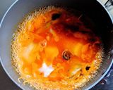 もやしと餃子の皮の旨辛スープ作り方5写真
