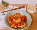 もやしでかさ増し♡鶏ひき肉のつくねバーグ作り方7写真