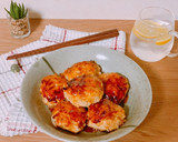 もやしでかさ増し♡鶏ひき肉のつくねバーグ作り方7写真