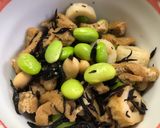 ひじき 竹輪 大豆 きざみあげの煮物作り方5写真