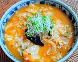 もやしと餃子の皮の旨辛スープリゾット作り方5写真
