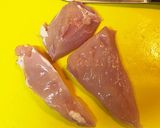 鳥胸肉のやわらか焼き(切り方がポイント)作り方2写真