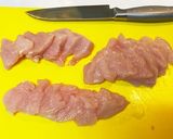 鳥胸肉のやわらか焼き(切り方がポイント)作り方3写真