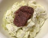 レンジで簡単キャベツのコンビーフ蒸し作り方1写真