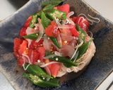 アレンジ☆トマトとオクラのさっぱり素麺作り方6写真