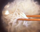 麺つゆとゴマだれで！冷しゃぶうどん作り方5写真