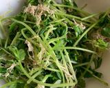 【減塩】豆苗と海苔のにんにくナムル作り方3写真