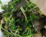 【減塩】豆苗と海苔のにんにくナムル作り方5写真