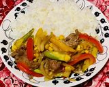 牛肉と夏野菜炒め作り方1写真