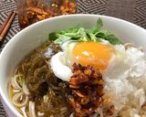 もずくと大根おろしのぶっかけ蕎麦作り方6写真