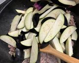 お茄子とひき肉のスパイシー炒め作り方3写真