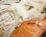 鮭切り身とエノキのバターソテー作り方3写真