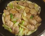 鶏肉とねぎのガーリックポン酢炒め作り方4写真