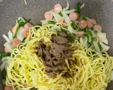 海苔巻きシリーズ！ソース焼きそば巻き！作り方3写真