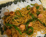 海苔巻きシリーズ！ソース焼きそば巻き！作り方5写真