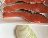 レンジで簡単イタリアン♡鮭のレモン蒸し作り方1写真