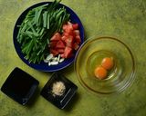 トマトニラ玉作り方1写真