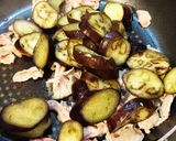 豚肉なす味噌炒め。作り方4写真