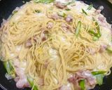超簡単！コーンスープパスタ★スパゲティ作り方6写真