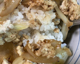 簡単　鳥そぼろ丼作り方3写真