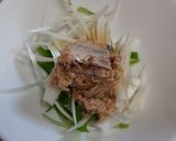 チョーサッパリ、❗鯖水煮丼(ネギ塩)作り方1写真